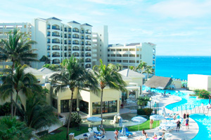 Ein luxuriöses Strandhotel