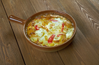 Auflaufpfanne mit matschigem Inhalt