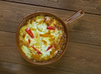 Auflaufpfanne mit matschigem Inhalt